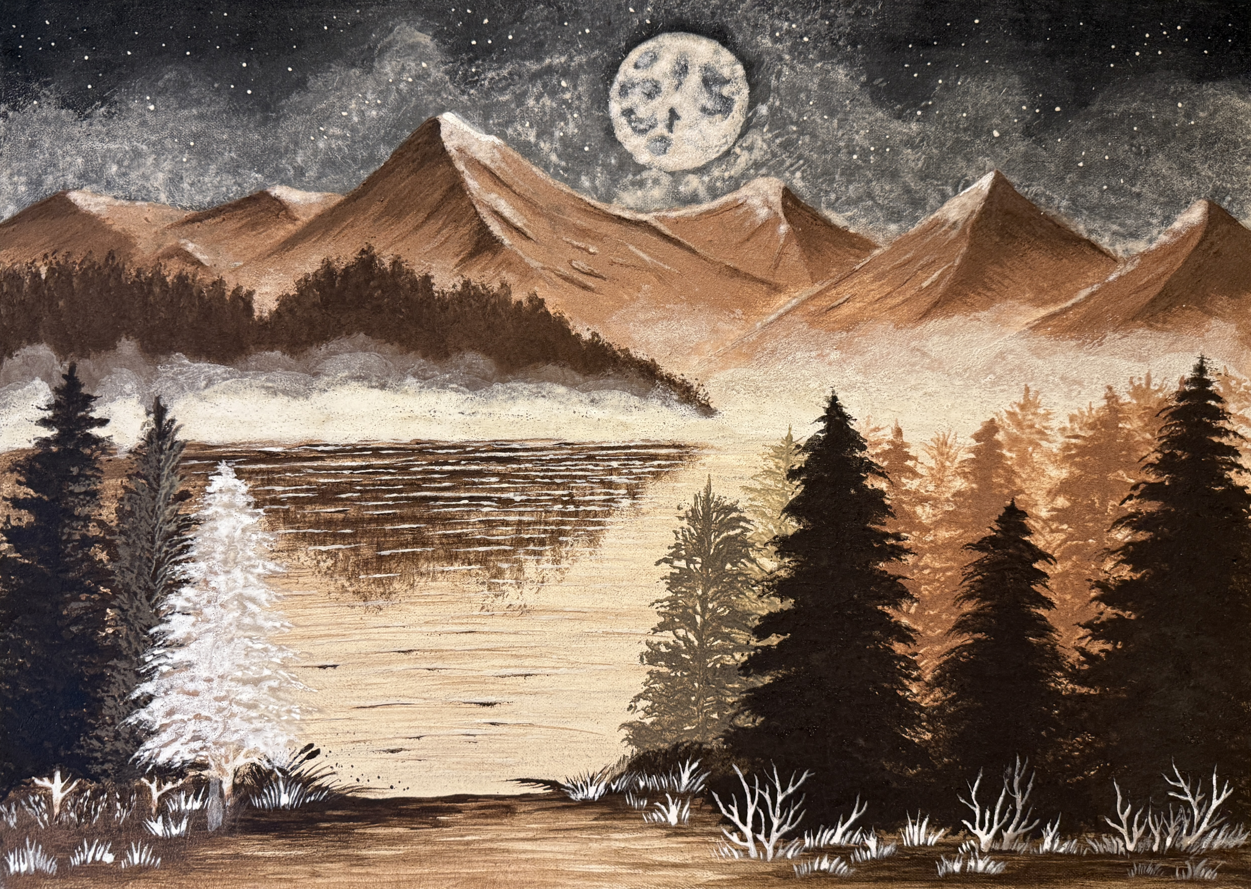 Obraz "Księżycowa Cisza" 50x70 cm